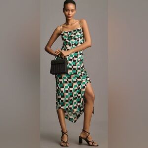 Anthropologie Geometric Print Midi Dress